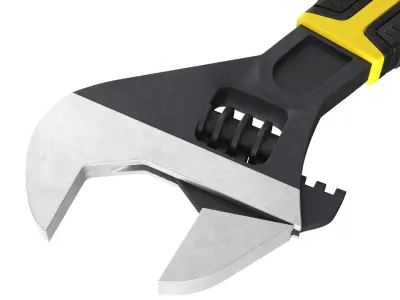 Adjustable Crescent Wrench 3D model