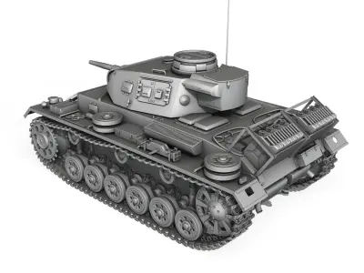 Panzer 3 - PzKpfw 3 - Ausf G  3D model