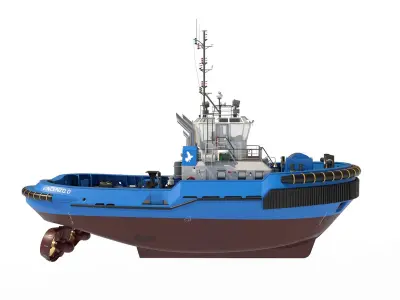 Tugboat 3D model get