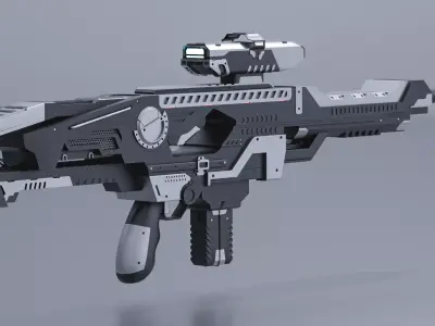 Sci-Fi gun  3D model