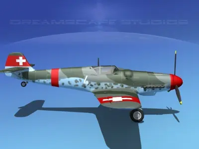 Messerschmitt BF-109 V18 3D model
