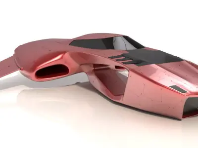 Hover car pro 3D model
