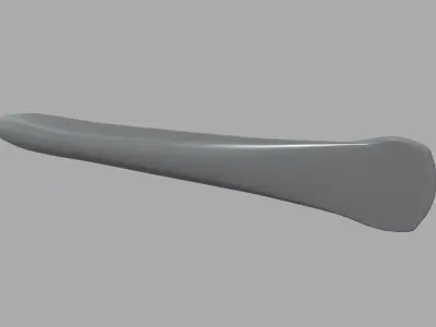 Car Door Handle 03 Low-poly 3D model