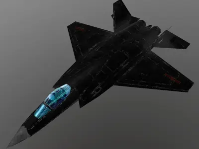 Shenyang J-31 Low-poly 3D model