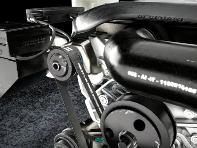 Hemi V8 engine model 3D model