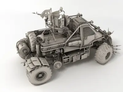 Apocalyptic Truck 3D model