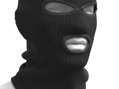 Balaclava - Marvelous Designer  3D model