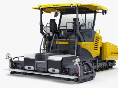 Tracked Asphalt Paver 3D model