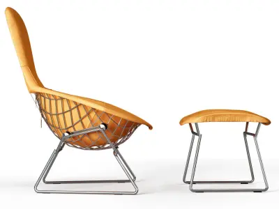 Bertoia Bird Chair 3D model
