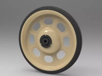 Wheel from barrow 3D model