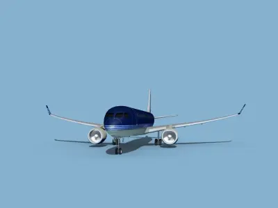 Airbus A220-300 Corporate 4 3D model