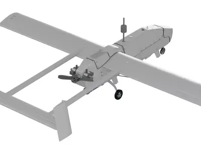 AAI RQ-2 Pioneer Reconnaissance UAV drone 3D model