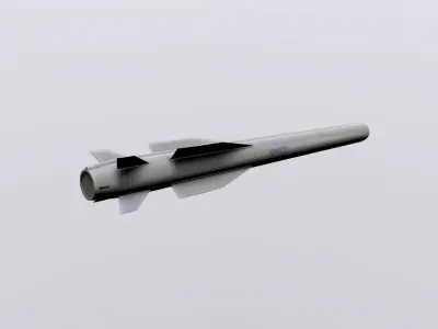 Nimrod Anti Tank Missile Low-poly 3D model