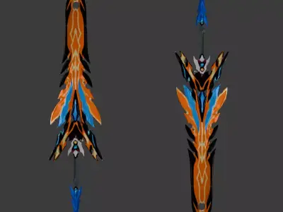 Lunarflame Halberd 3D model