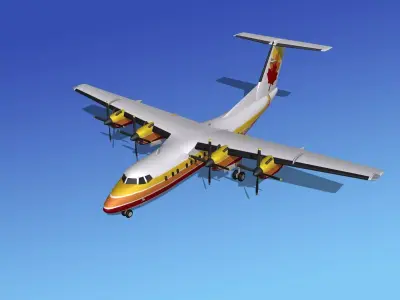 DHC-7 Dehavilland Canada 3D model