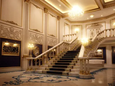 Bridal Palace Lobby 3D model