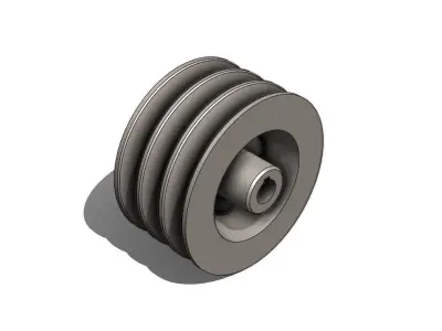 Polia Para Correias Pulley for V Belts dia 157 x 82 mm 3D model