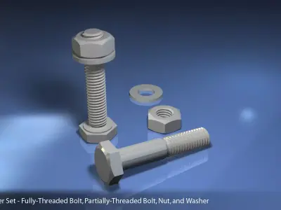 M10 Fastener Set 3D model