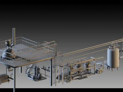 Petrochemical Unit- Vol 03 3D model