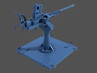 Japanese 25mm MG - Commercial license - 1-350 scale 3D print model