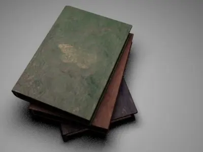 pile of books Free 3D model
