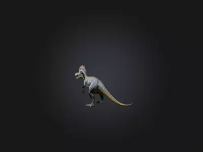 Realistic Allosaurus Model Low-poly 3D model