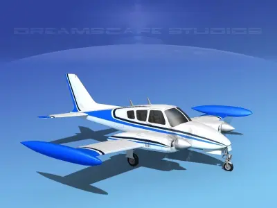 Cessna 320 Skyknight V07 3D model