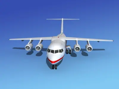 BAe 146-200 Bahrain 3D model