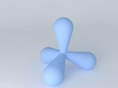 Hybridized carbon atom Free 3D model