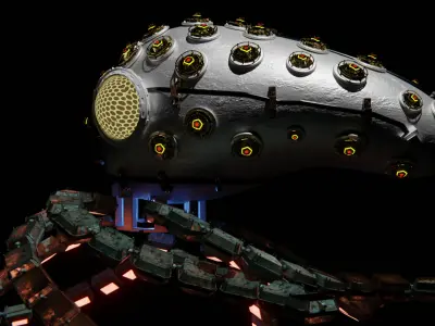 Sci-Fi Octopus 3D model