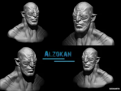 alzog bust 3D model