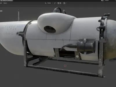 OceanGate Titan submersible 3D model