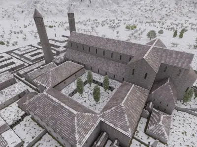 Historical church-Ancient church-Temple 3D model