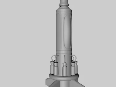 Vaccine Missile 3D model