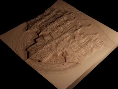 building CNC 3d Print High Relief Sand Casting 3D print model