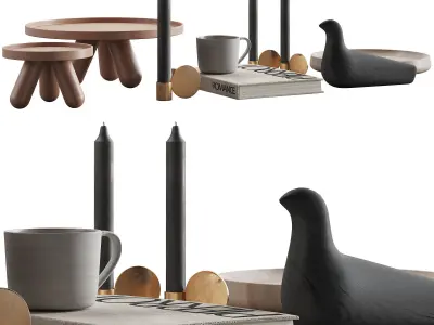 075 Living decor set PIERROT PACK 00 3D model