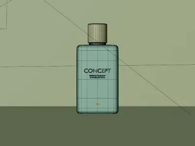 Summer perfume concept 3D model