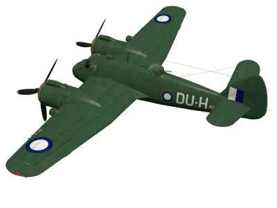 Bristol Beaufighter  MKXXI 3D model