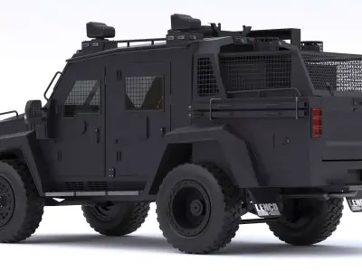 Lenco FireCat Armored Vehicle 3D model