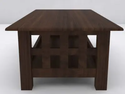 Table craftsman coffee Free low-poly 3D model