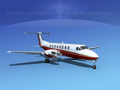 Beechcraft B1900C V11 3D model