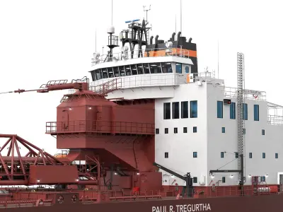 PAUL R TREGURTHA Bulk Carrier Freighter 3D model