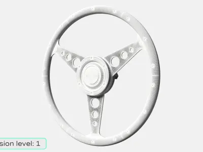 Vintage Ship Wheel 3D model