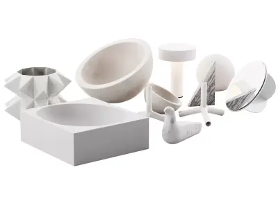 022 WHITE decorative pack PART 2 3D model