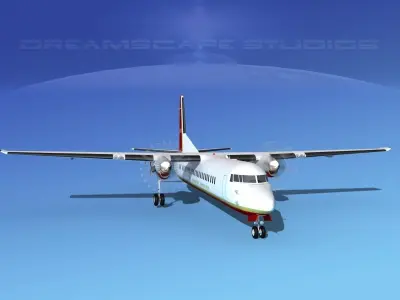 Fokker F-60 Air Charter America 3D model