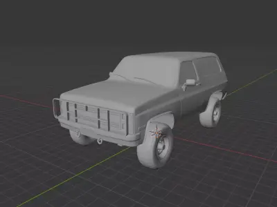 1986 Chevrolet M1009 CUCV - Military Tactical 4x4  3D print model