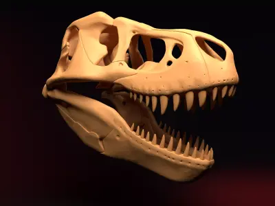 T-REX SKULL 3D print model