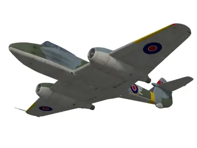Gloster Meteor F1 3D model