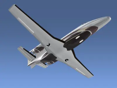 Cessna Citation XLS private jet 3D model