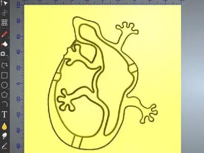 LIZARD ASHTRAY Free 3D print model